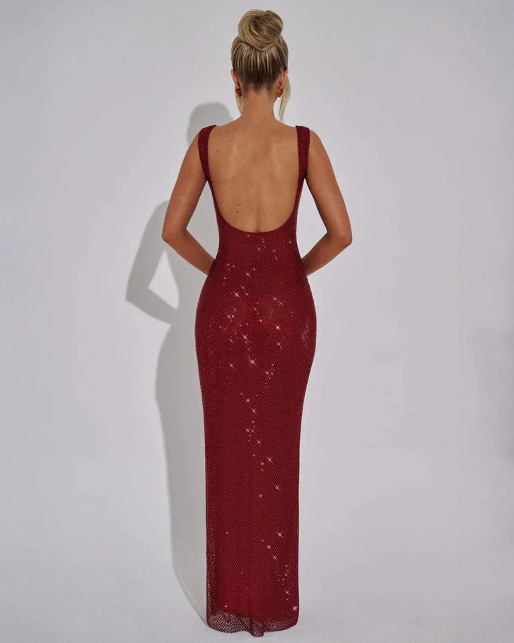 Scarlett | Red Sequin Maxi Dress