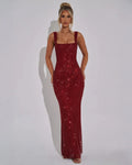 Scarlett | Red Sequin Maxi Dress