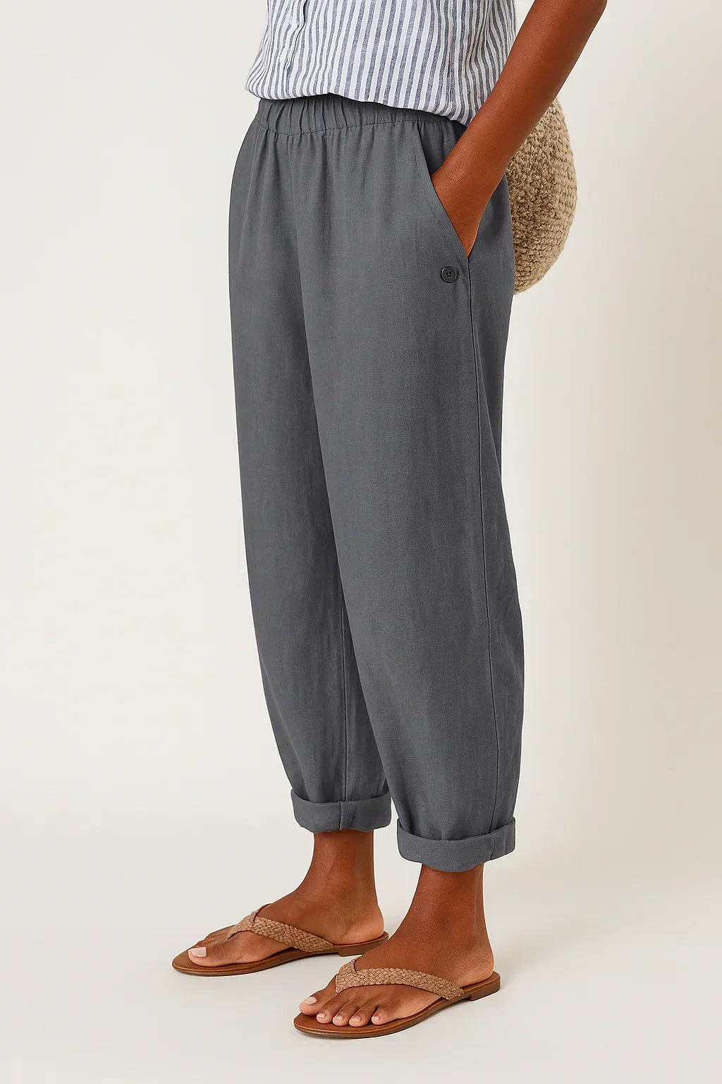 Viviane | Linen-Cotton Elegant Trousers for Women