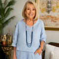 Filomena | Cotton-Linen Blouse for Women