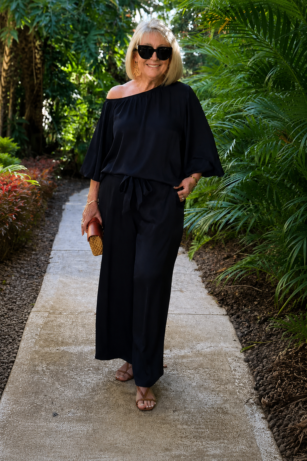 Audrey | Off-Shoulder Pant Set for Women