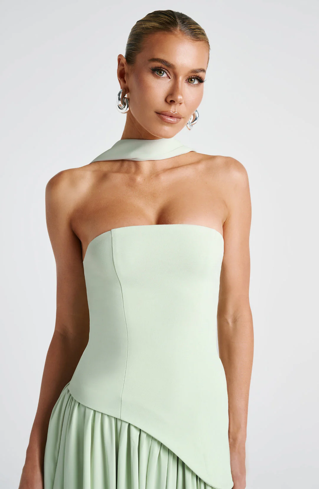 Elena | Strapless Split Maxi Dress