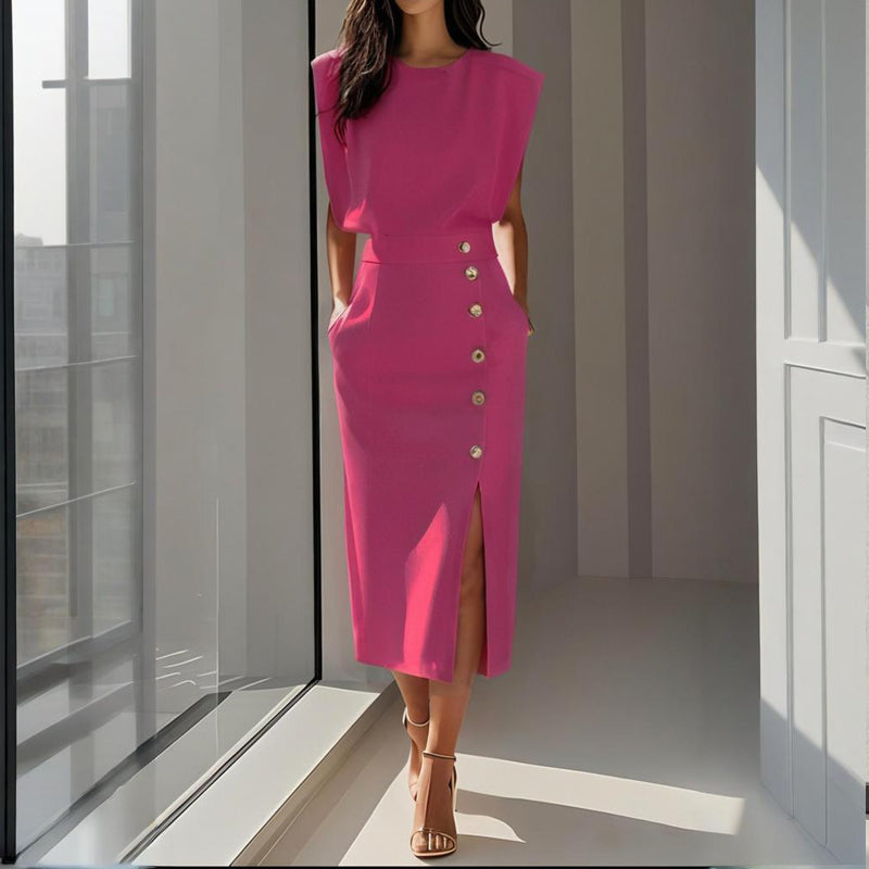 Camille | Elegant Office Midi Dress