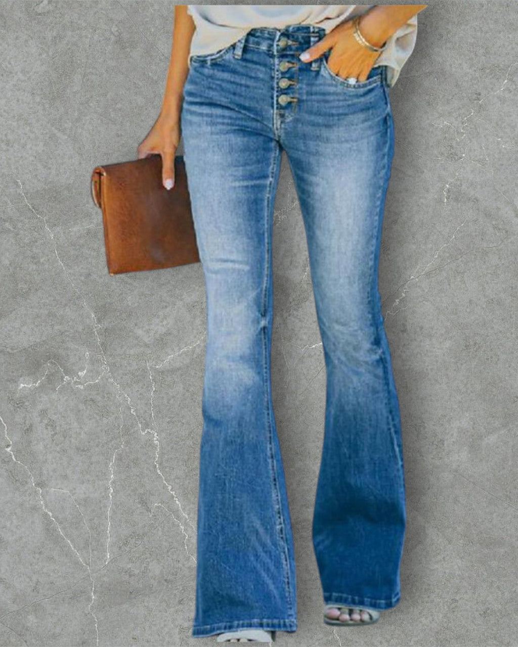 Elvira | Elegant Flared Jeans for Women