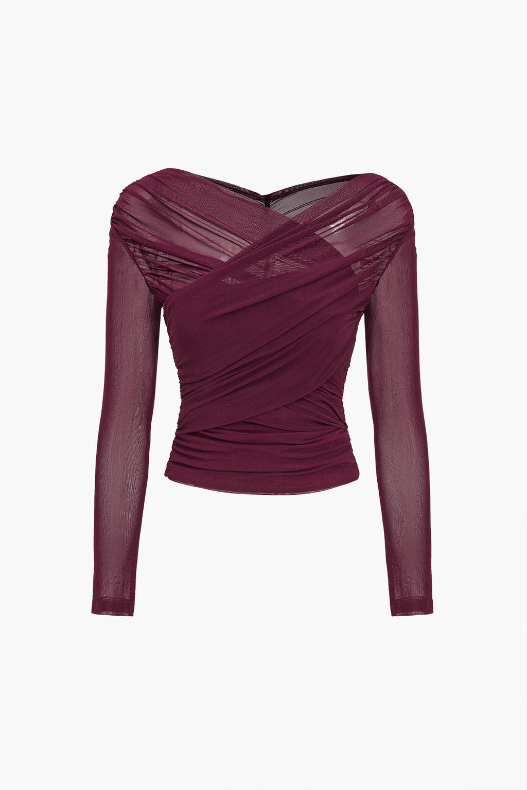 Mariangela | Mesh Long Sleeve Top for Women