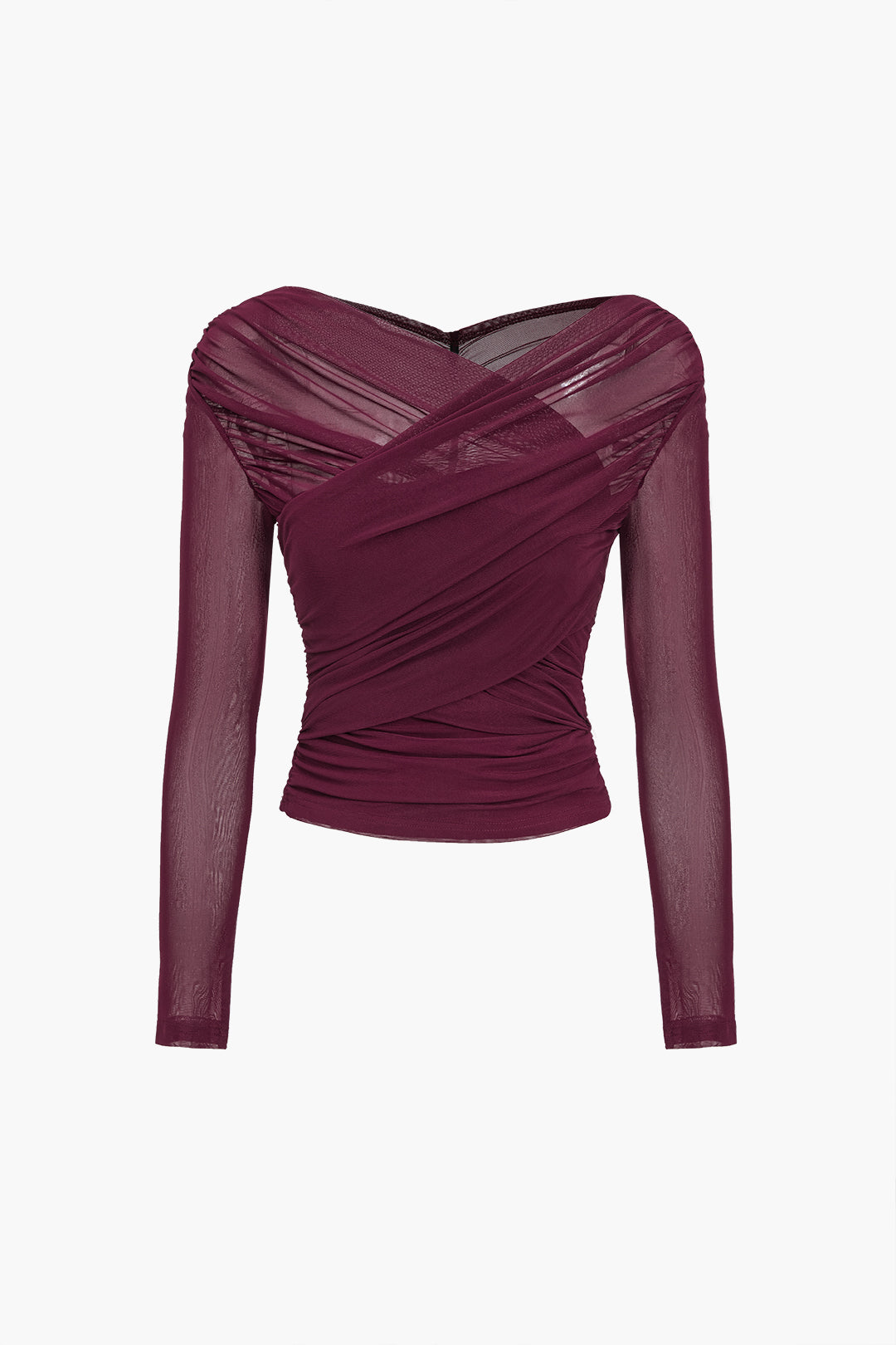 Mariangela | Mesh Long Sleeve Top for Women
