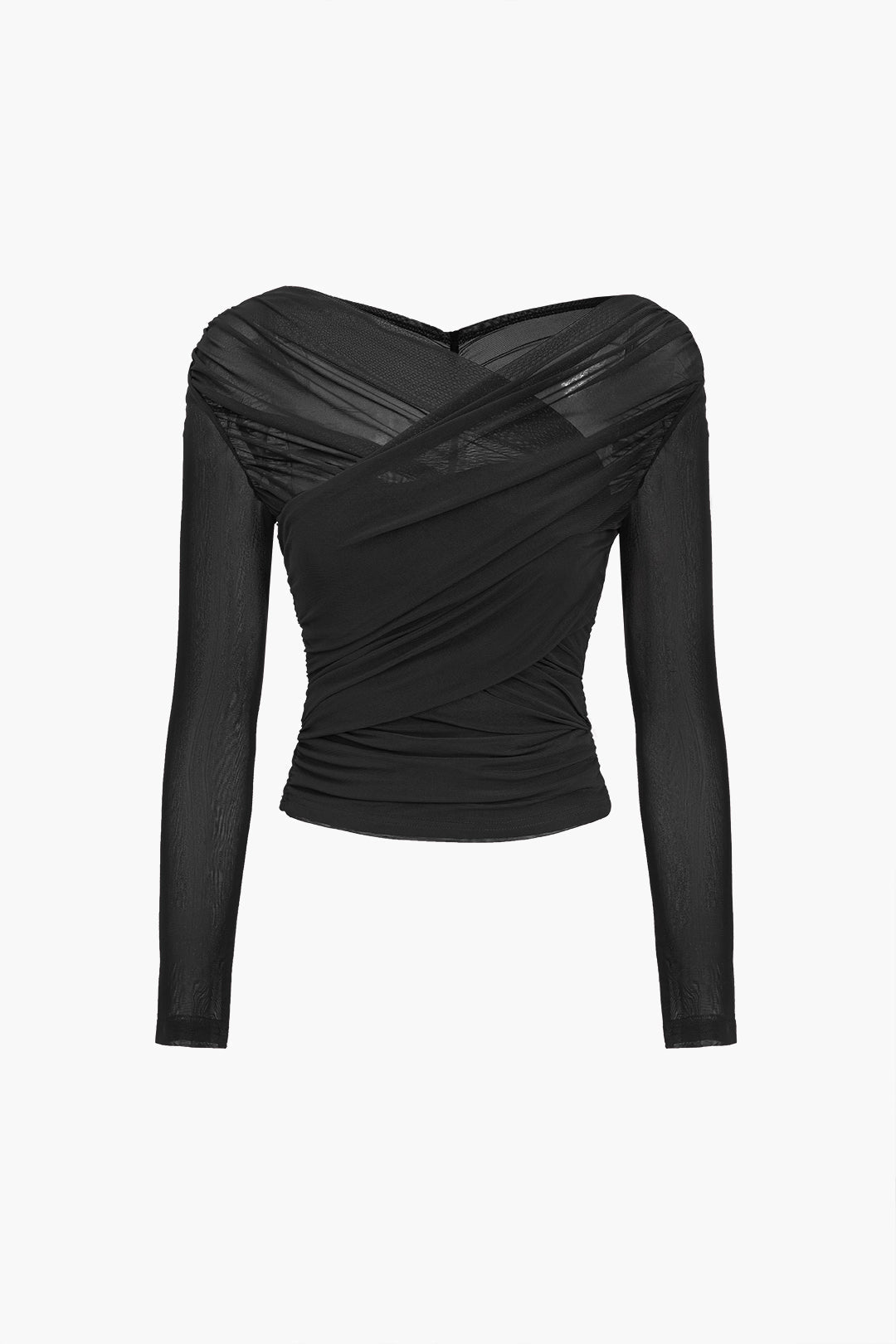Mariangela | Mesh Long Sleeve Top for Women