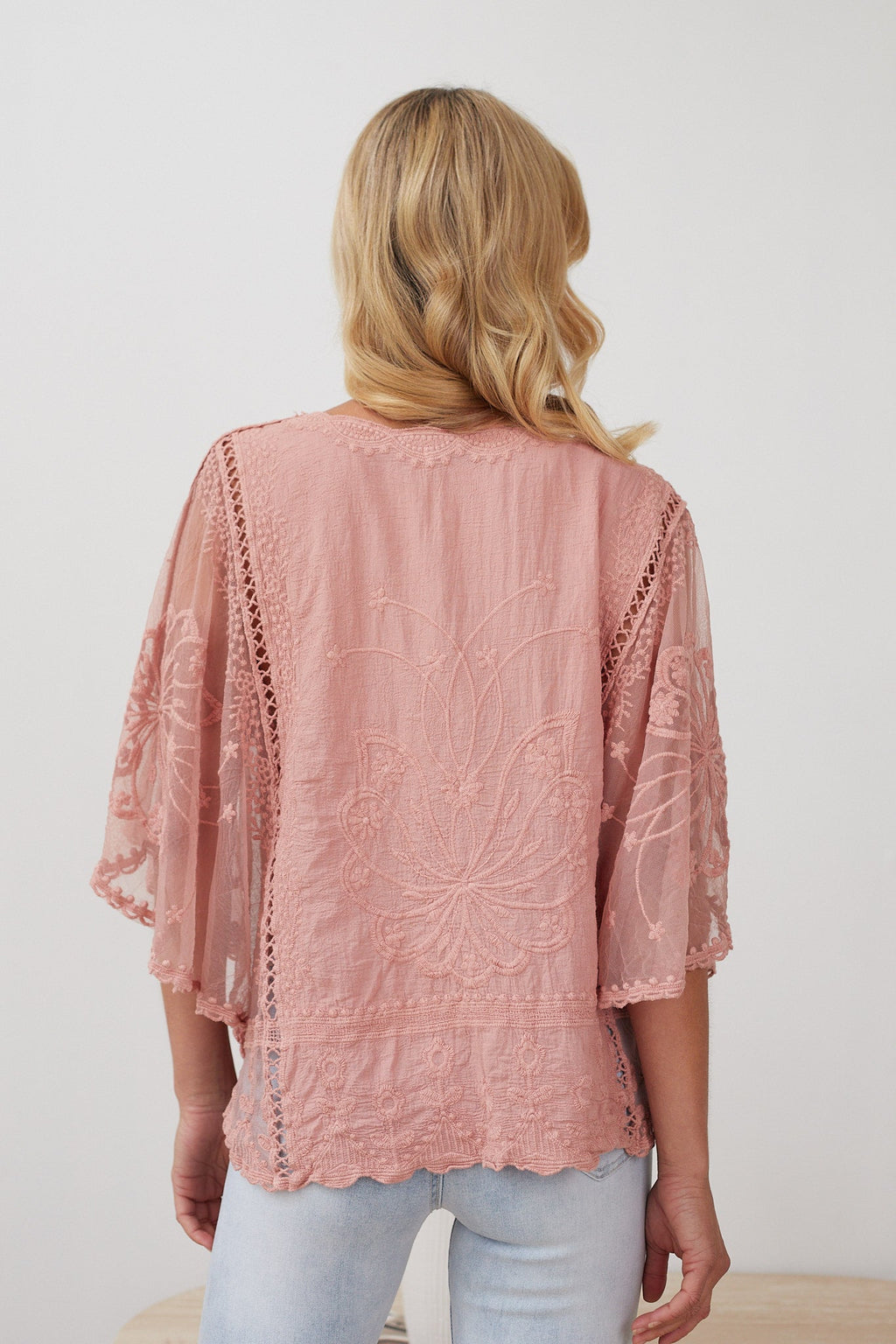 Lina | Lace Embroidery Top for Women
