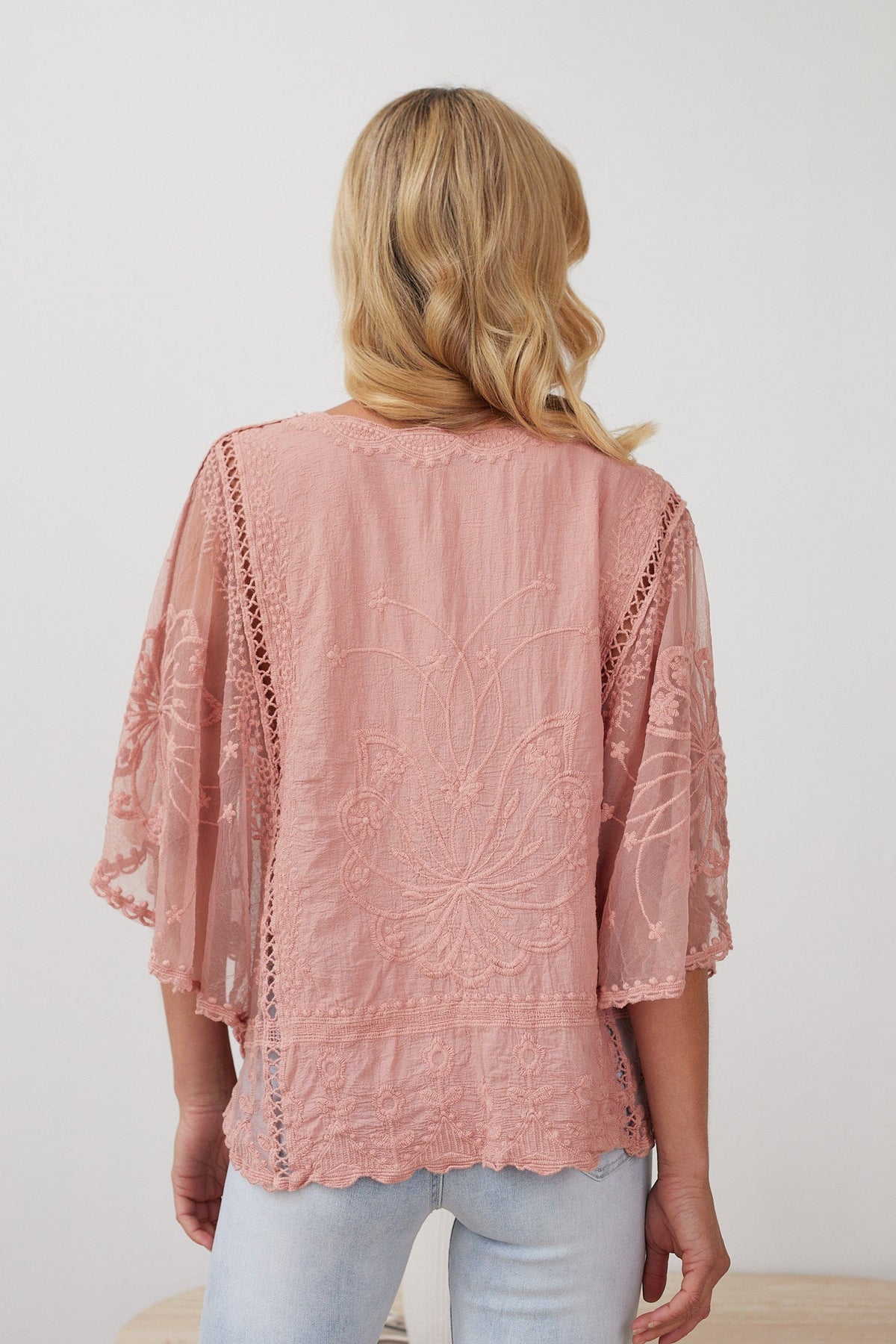 Lina | Lace Embroidery Top for Women