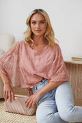 Lina | Lace Embroidery Top for Women
