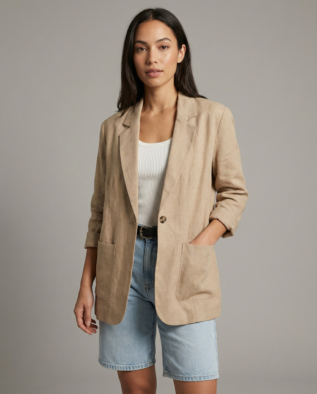 Laine | Cosy Knit Blazer Jacket for Women