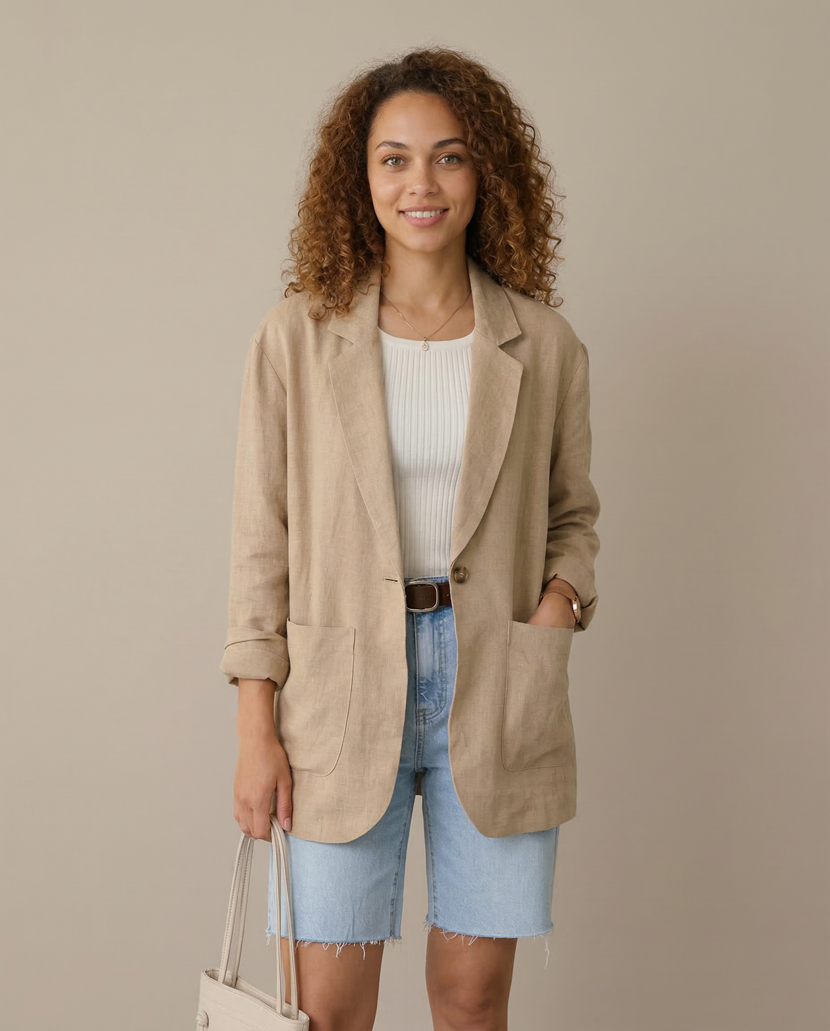 Laine | Cosy Knit Blazer Jacket for Women