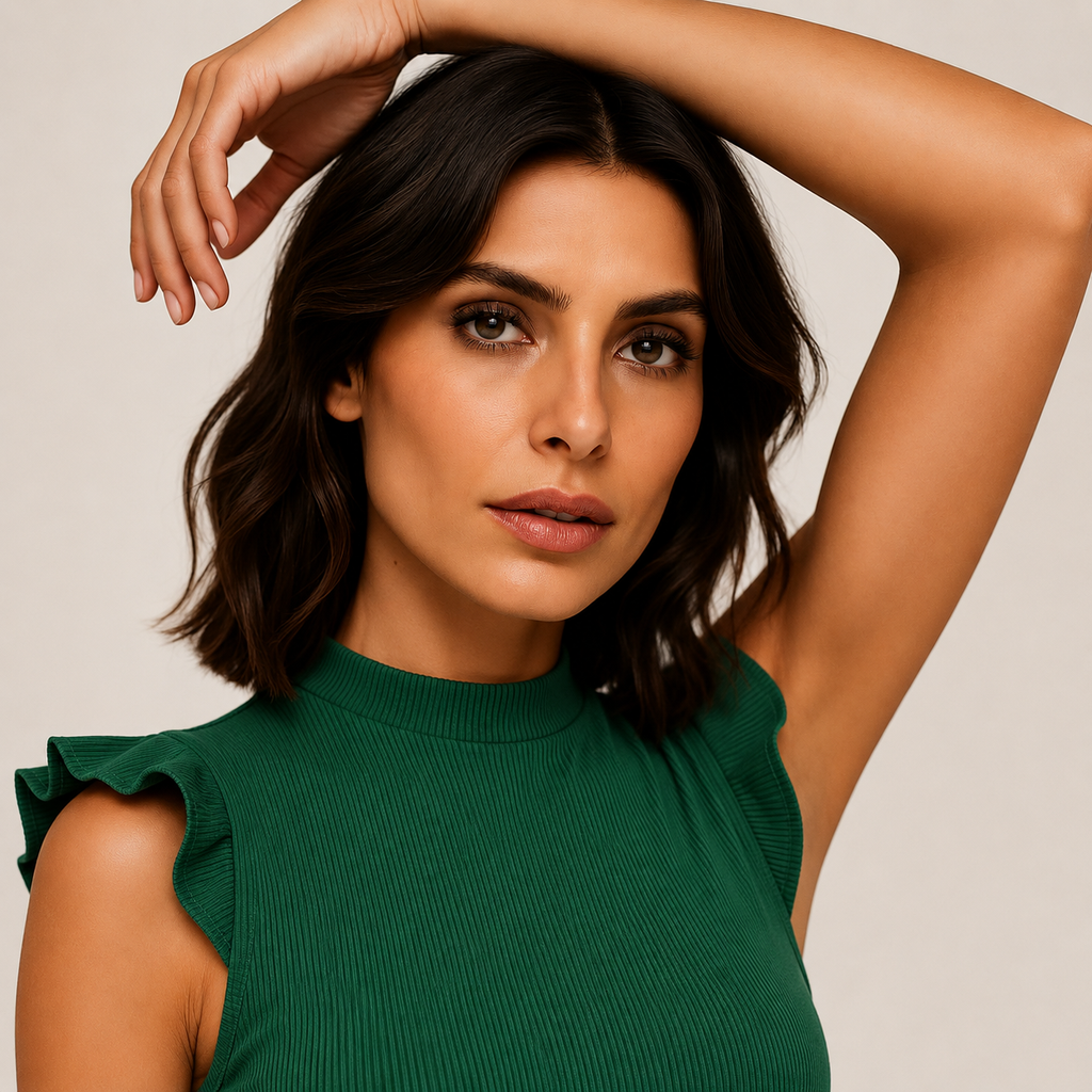 Ramona | Green Sleeveless Jumpsuit for Women
