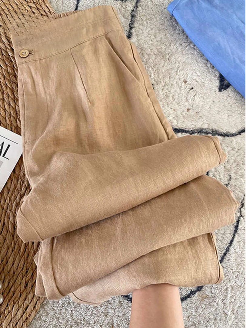 Maia | Linen Heritage Trousers for Women