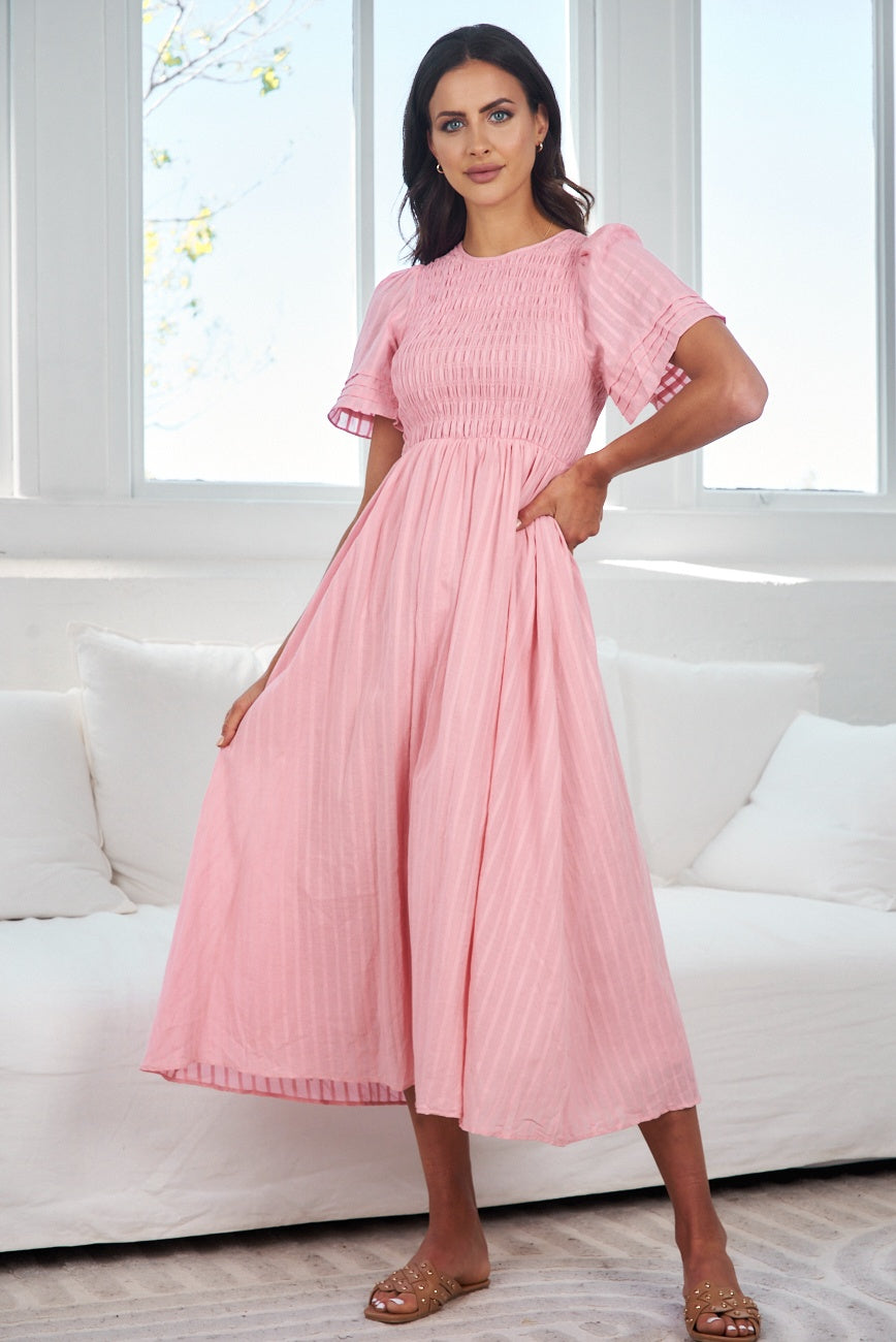 Chiara | Pink Maxi Dress