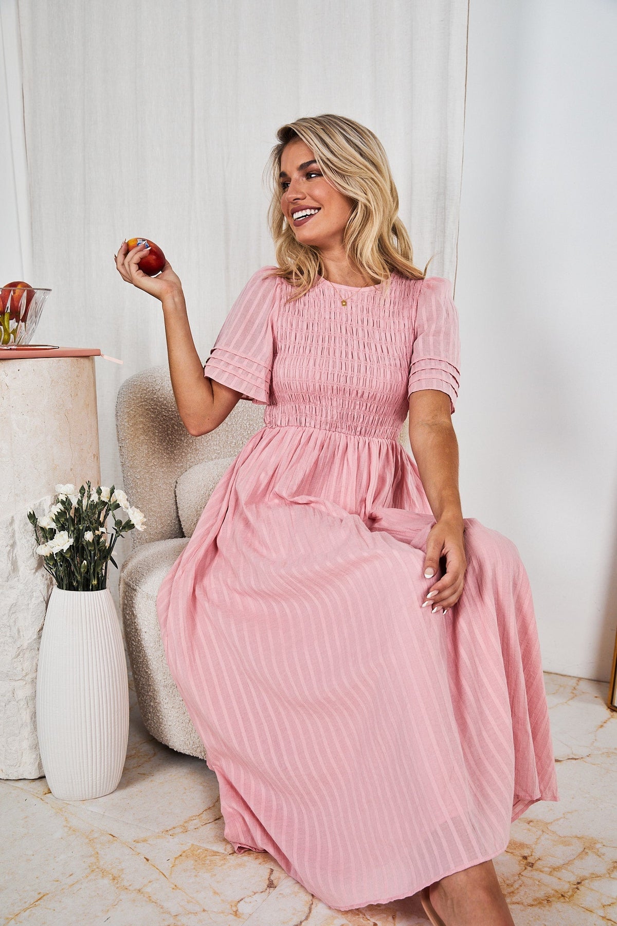Chiara | Pink Maxi Dress