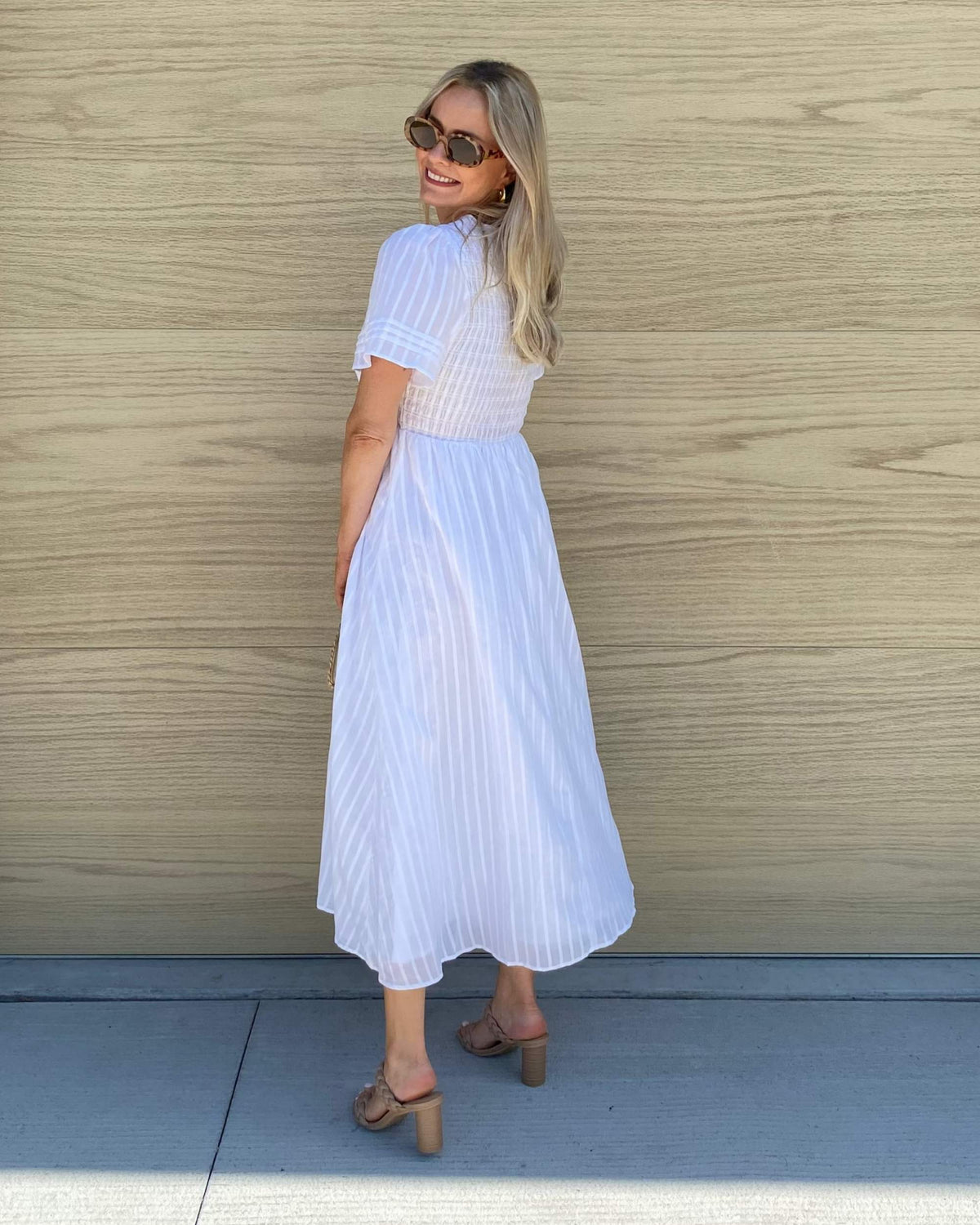 Eleonora | White Midi Dress