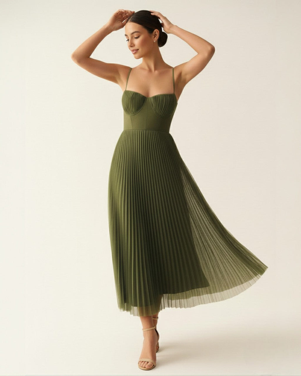 Susanna | Pleated Midi Dress