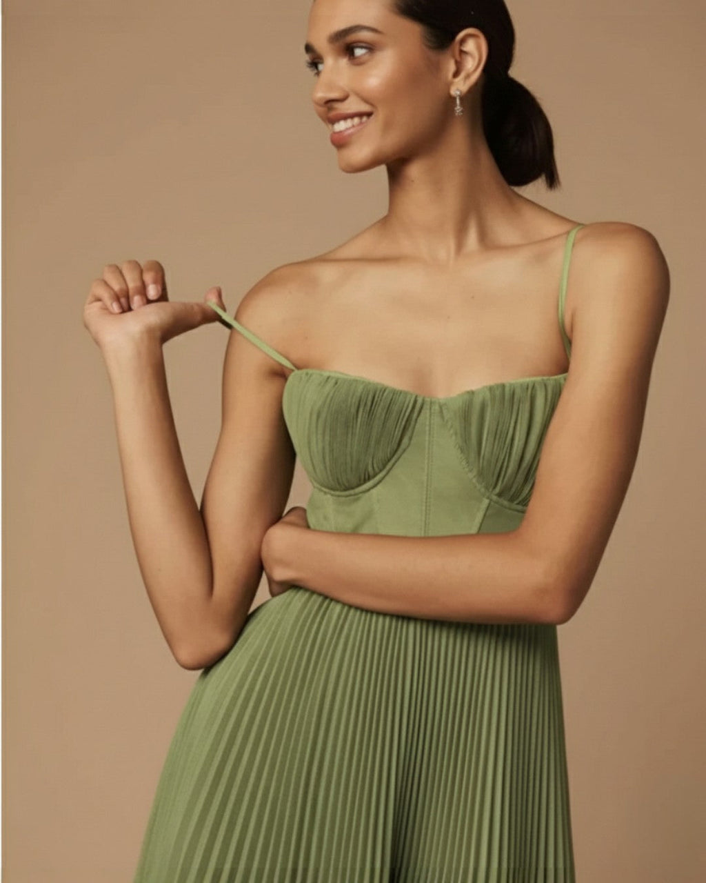 Susanna | Pleated Midi Dress
