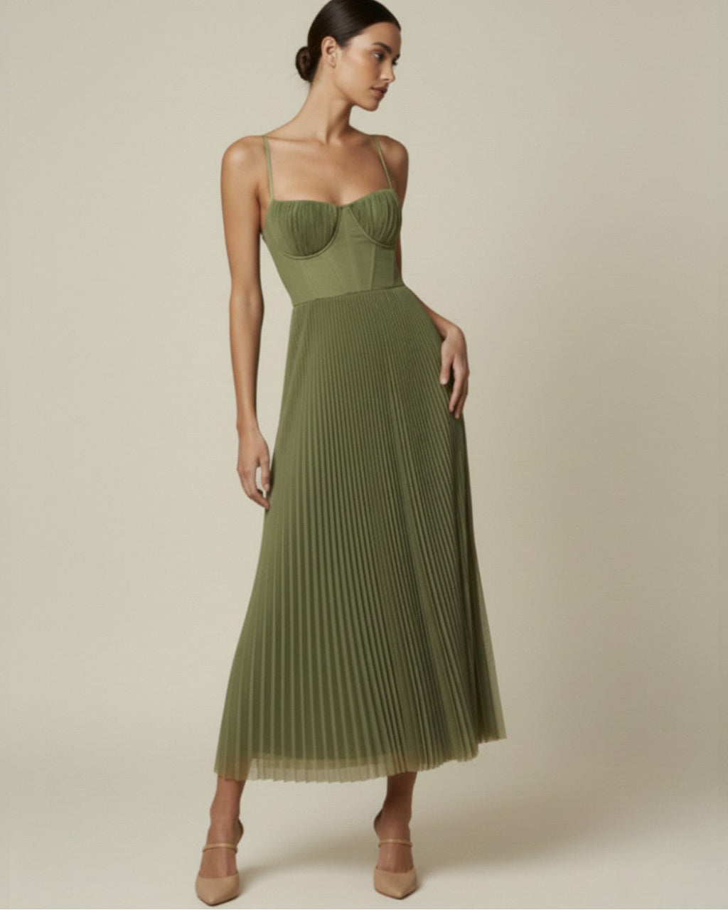 Susanna | Pleated Midi Dress