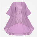 Roxane | Elegant Lace and Chiffon Dress Set for Women
