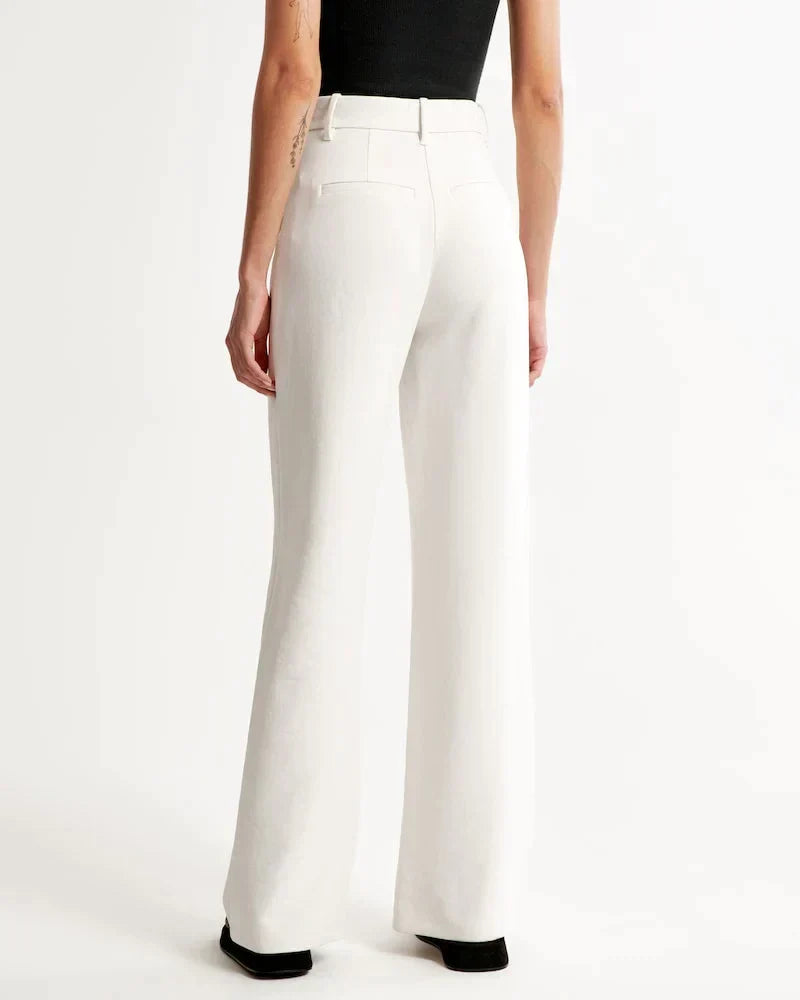 Theodora | Linen Wide-Leg Trousers for Women