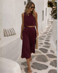 Elda | Linen Crop Top for Women