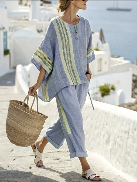Maya | Relaxed Linen Two-Piece Set for Women
