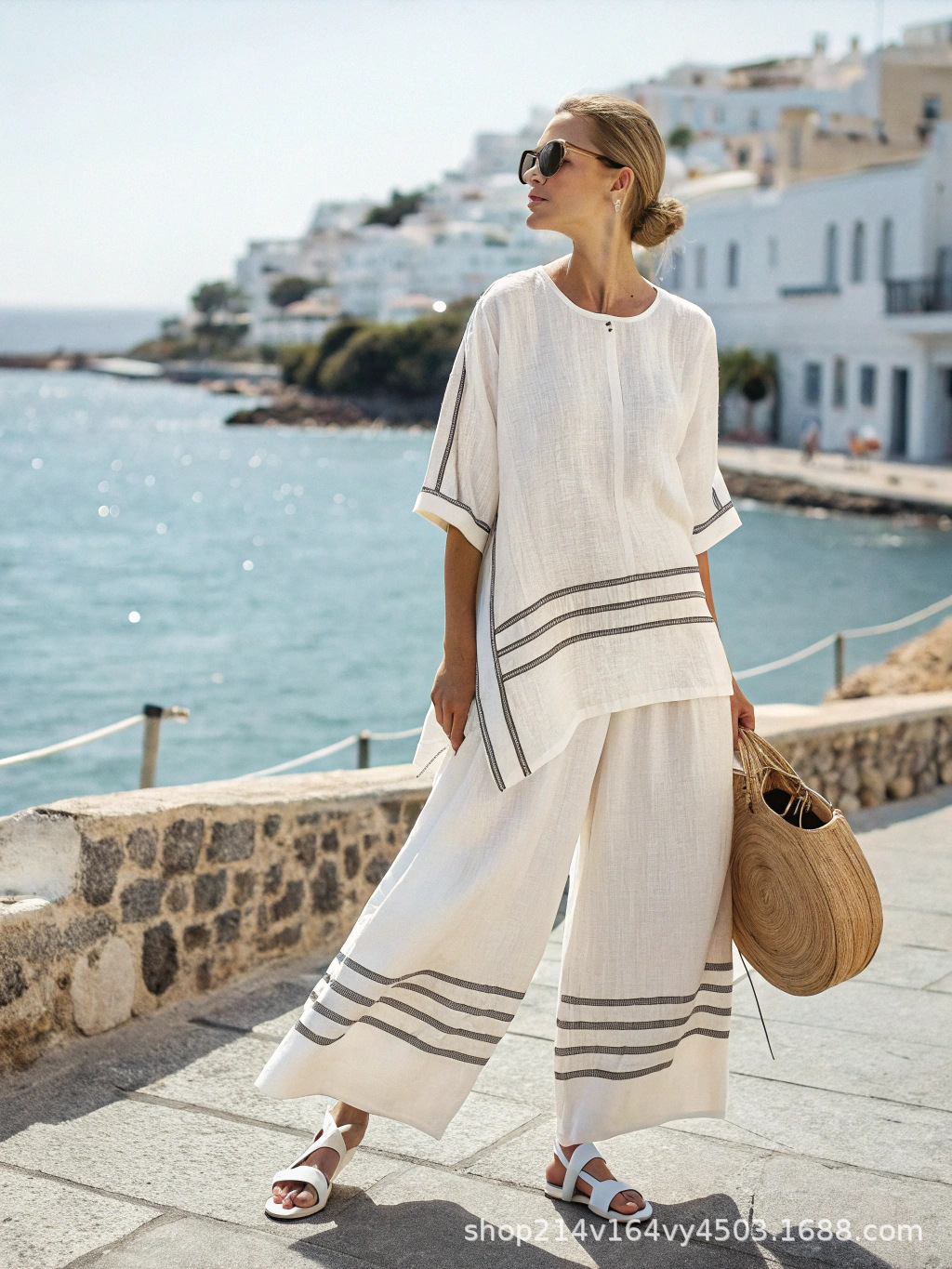 Maya | Relaxed Linen Two-Piece Set for Women