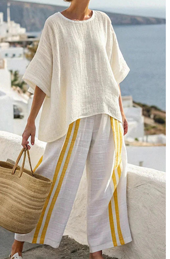 Maya | Relaxed Linen Two-Piece Set for Women