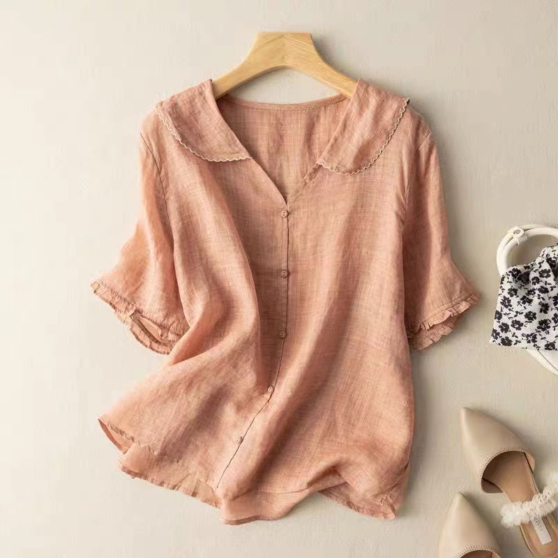 Kristi | Vintage Blouse with Button Detail for Women