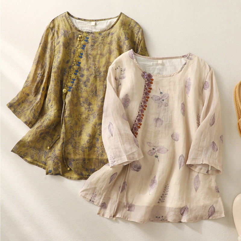 Noy | Floral Relaxed Blouse for Women