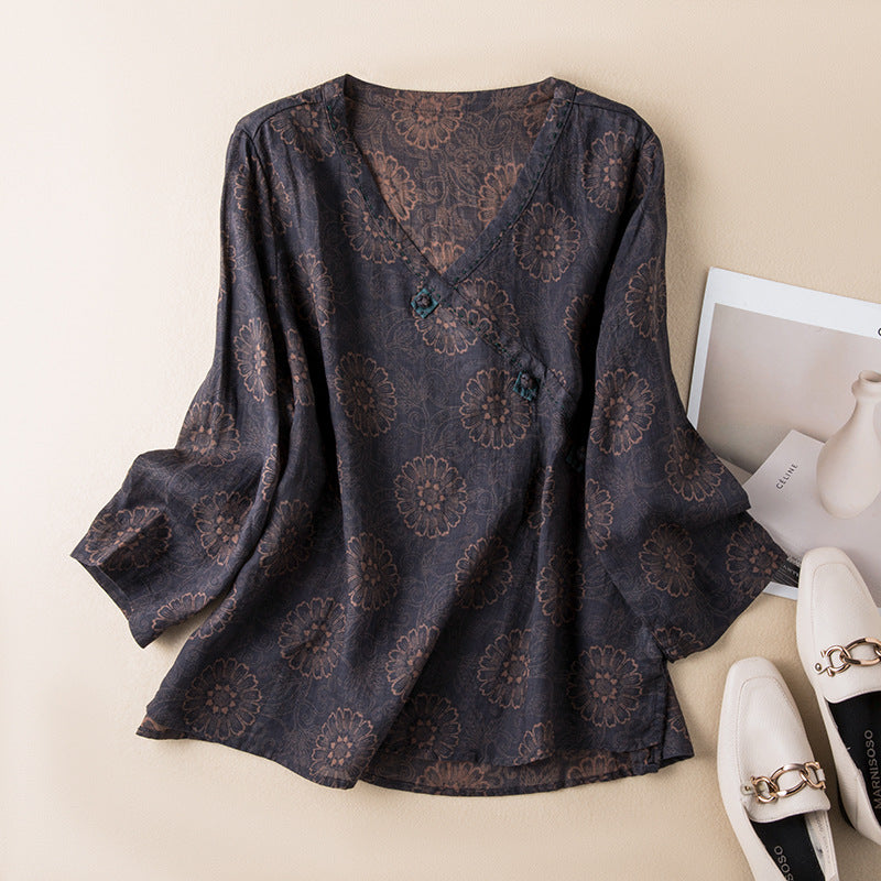 Solange | Button-Front Relaxed Shirt for Women