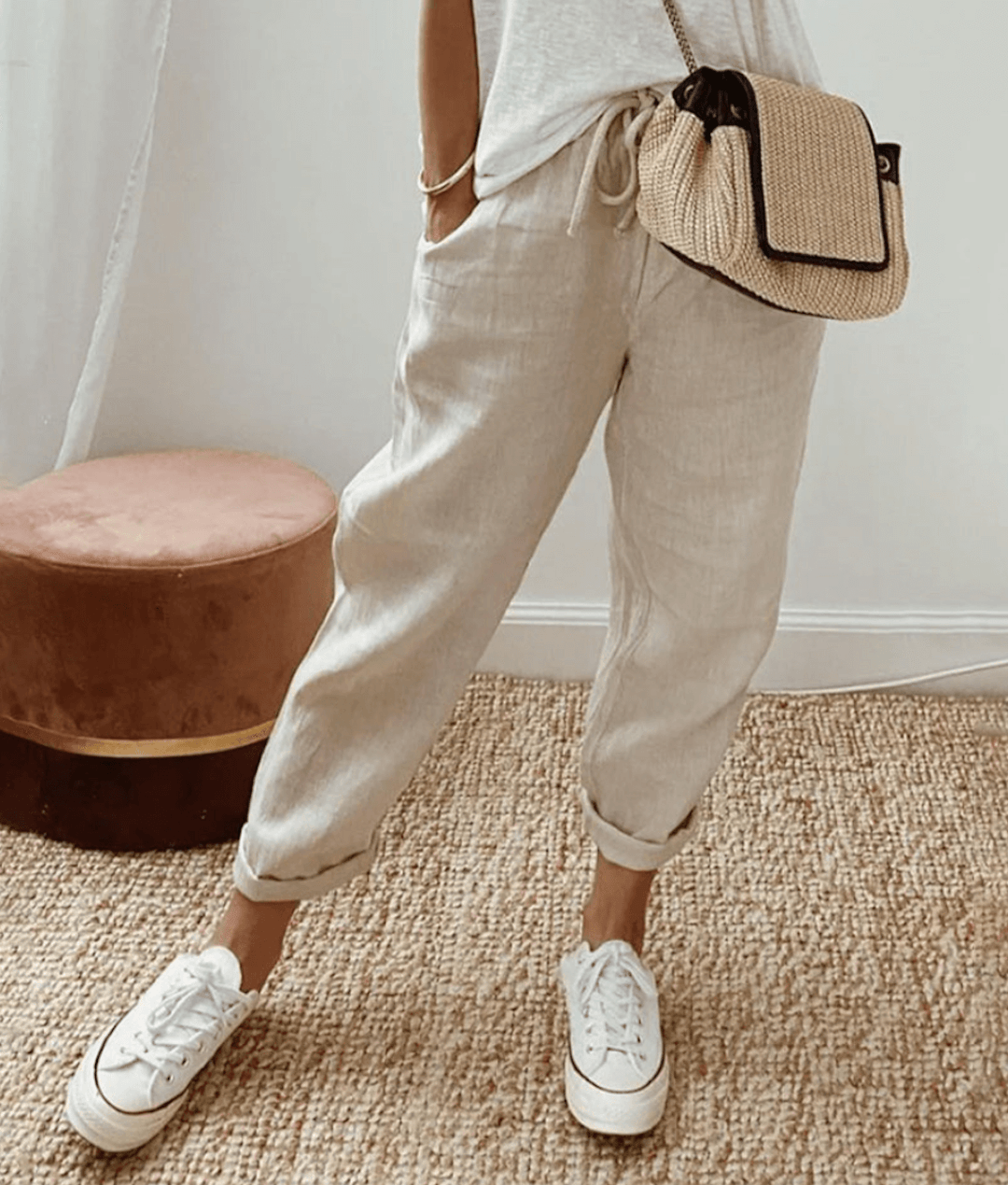 Thalia | Linen Comfort Trousers for Women