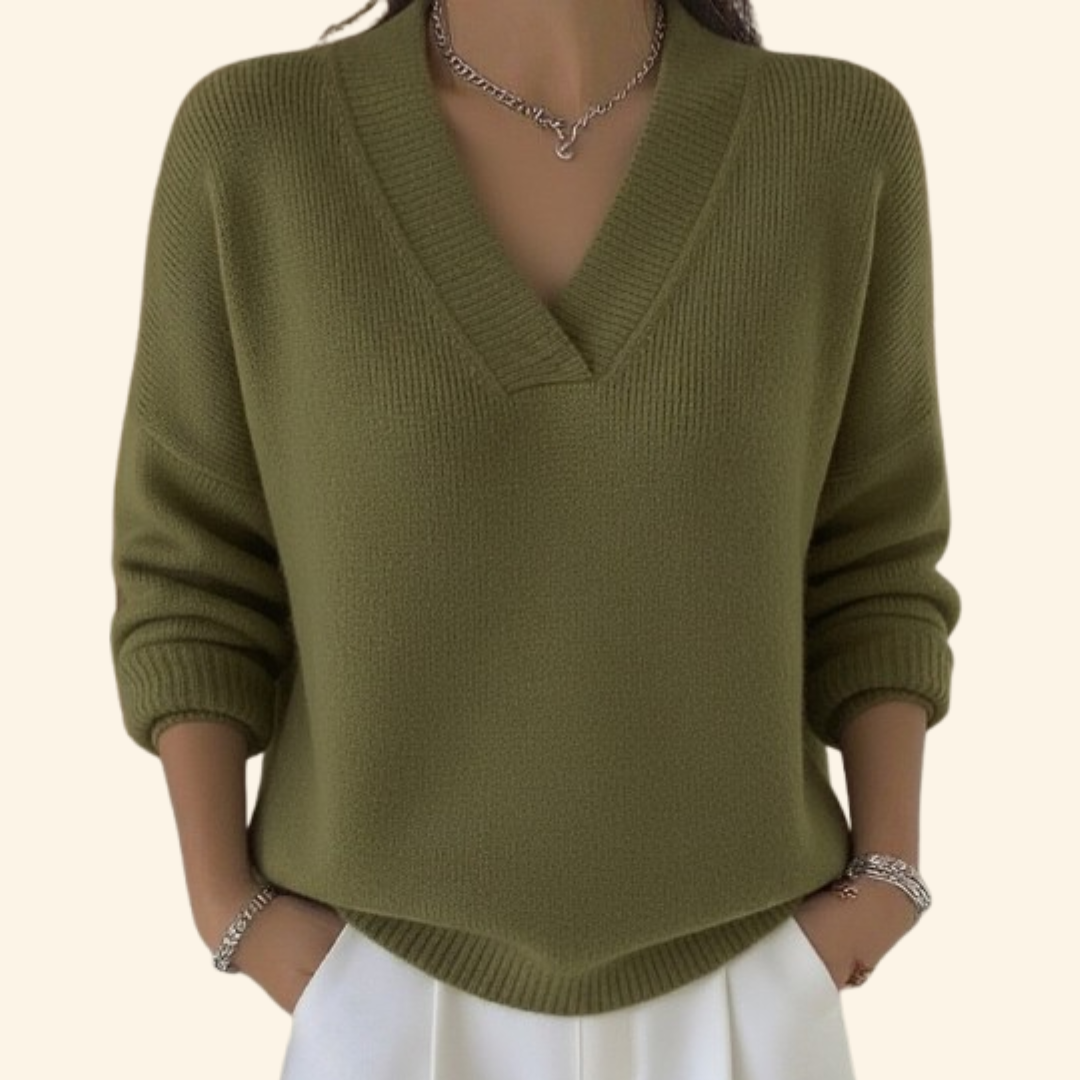 Shayla | Soft V-Neck Blouse for Women