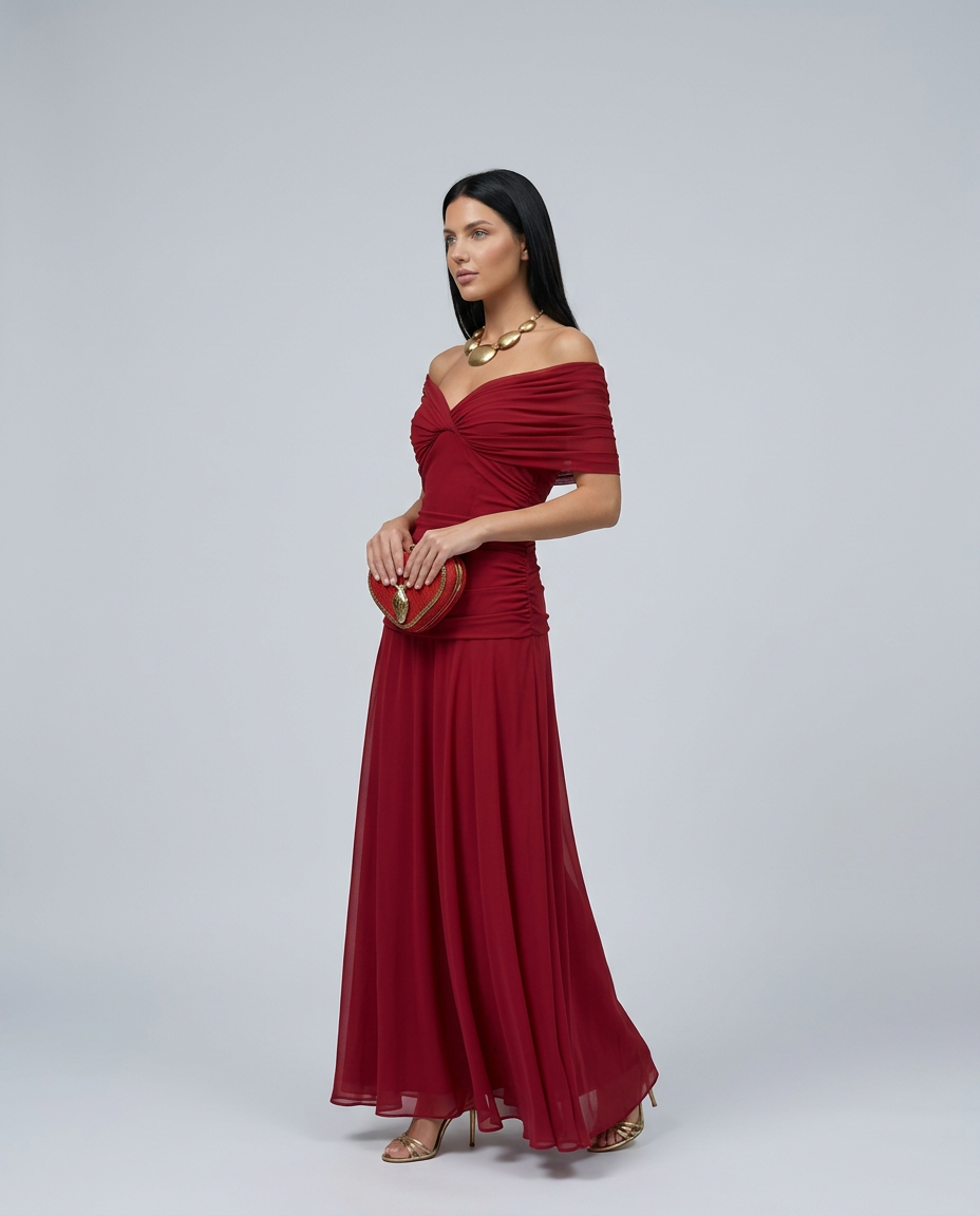 Noemi | Off Shoulder Maxi Dress