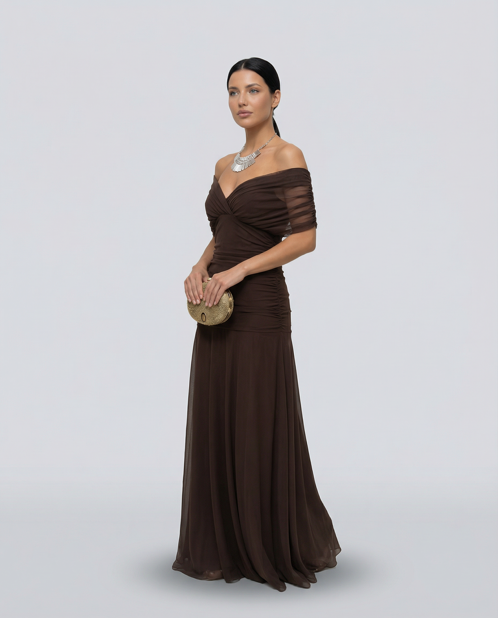 Rosalind | Off Shoulder Maxi Dress