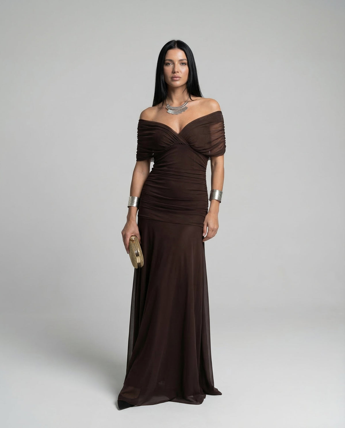 Rosalind | Off Shoulder Maxi Dress