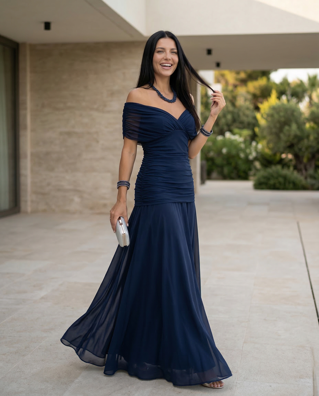 Noemi | Off Shoulder Maxi Dress