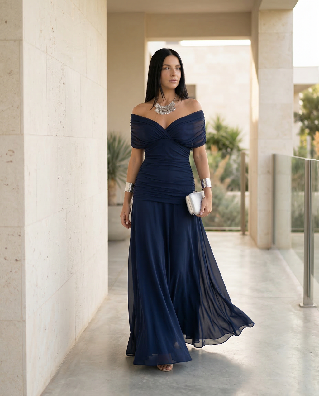 Noemi | Off Shoulder Maxi Dress