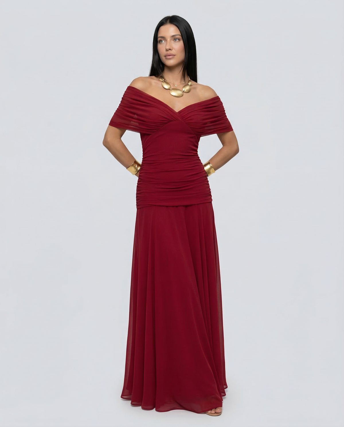 Noemi | Off Shoulder Maxi Dress