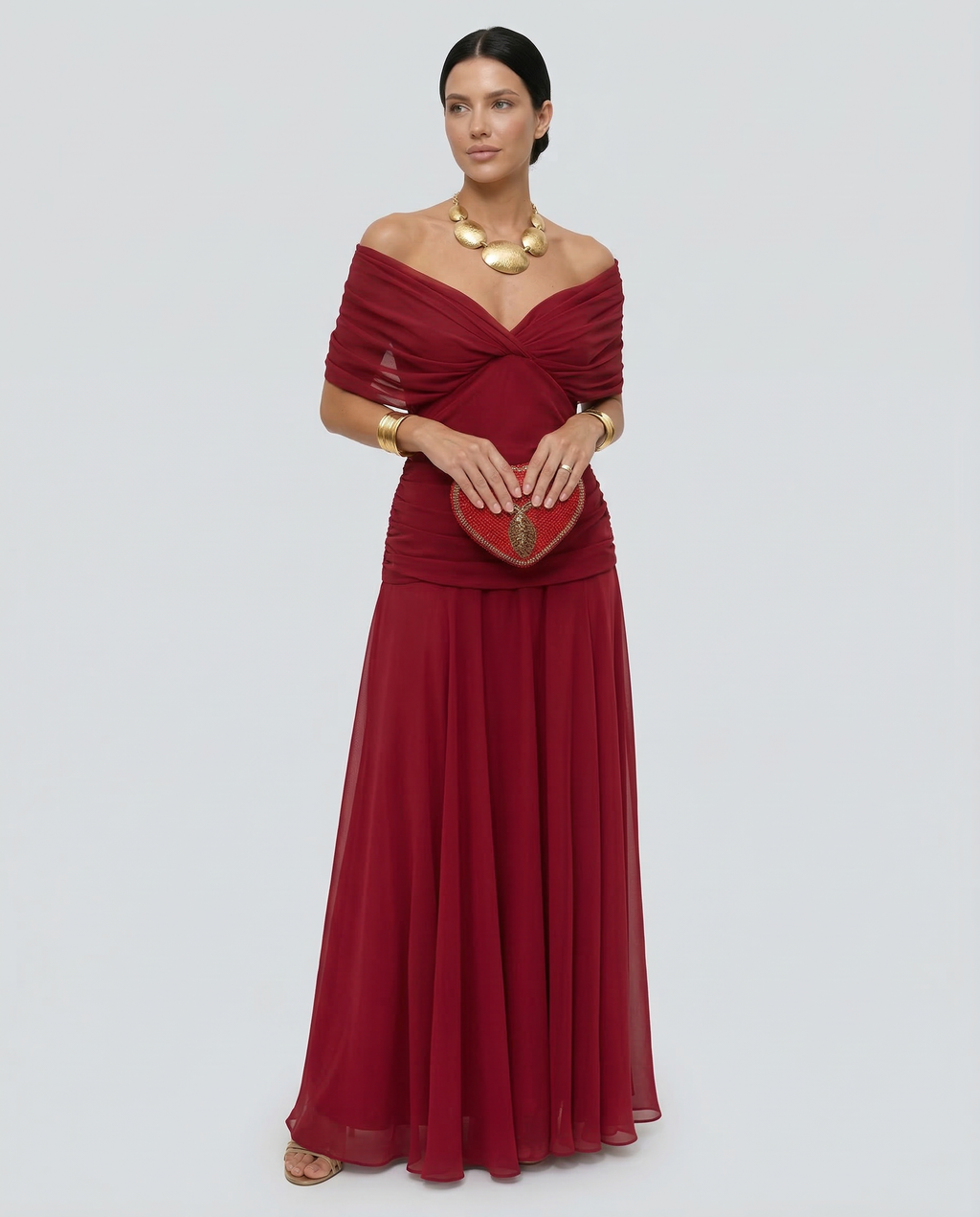 Rosalind | Off Shoulder Maxi Dress