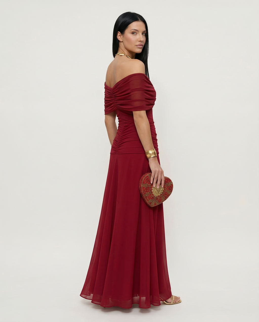 Noemi | Off Shoulder Maxi Dress