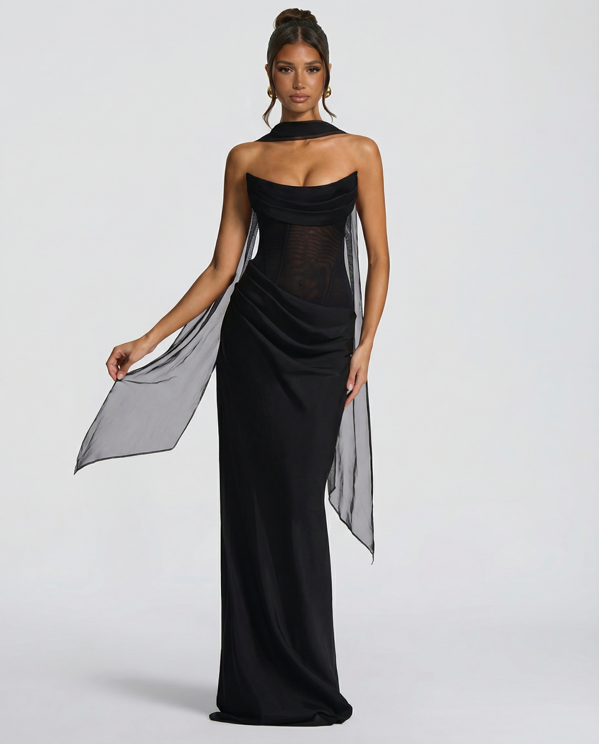 Serena | Mesh Maxi Dress