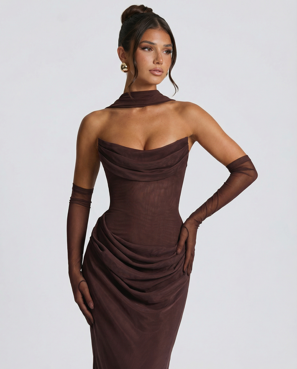Serena | Mesh Maxi Dress