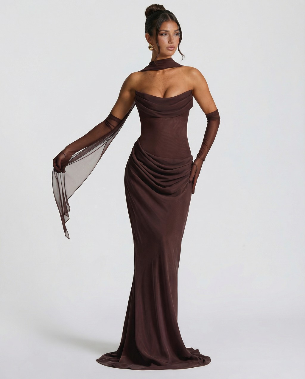 Serena | Mesh Maxi Dress