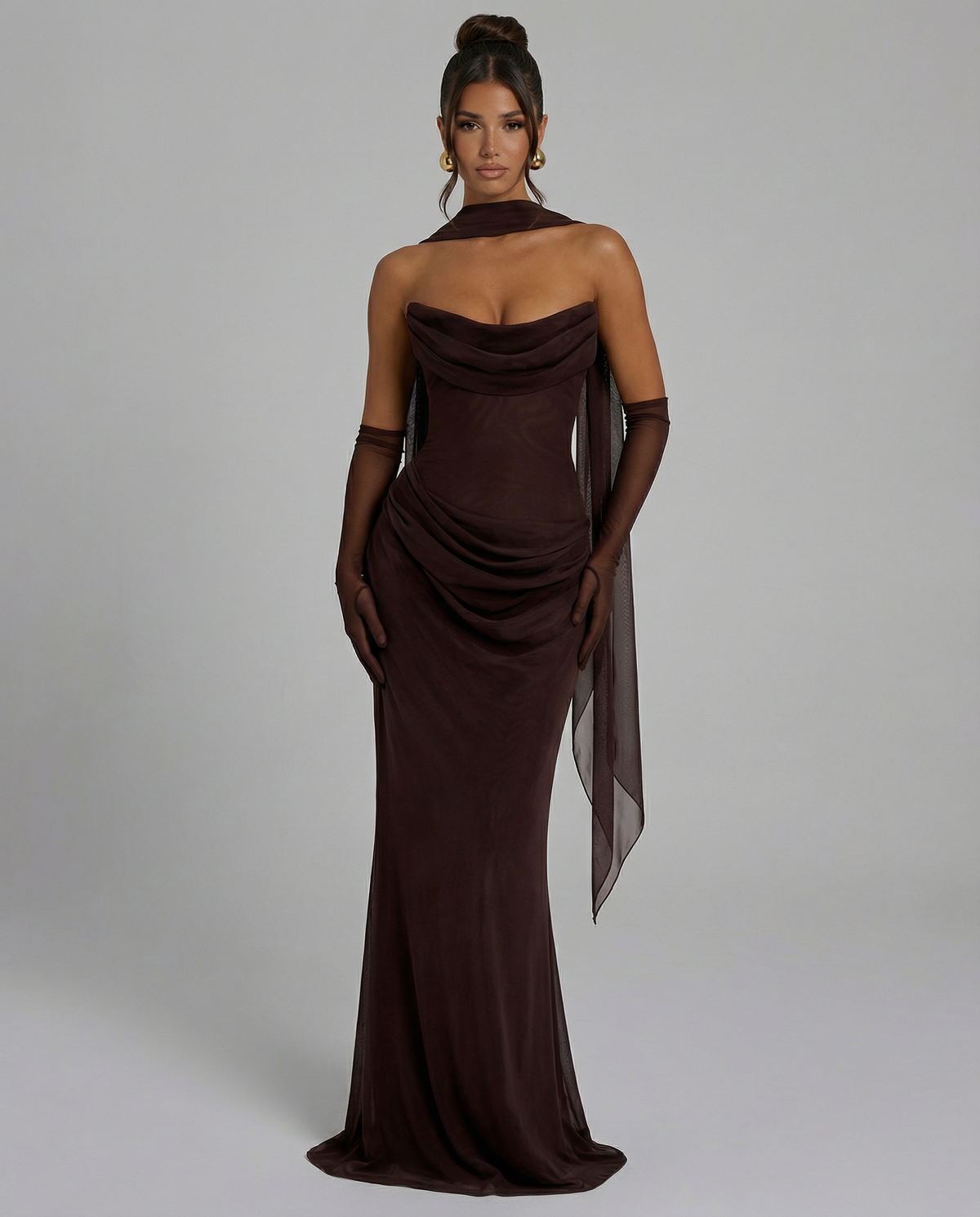 Serena | Mesh Maxi Dress