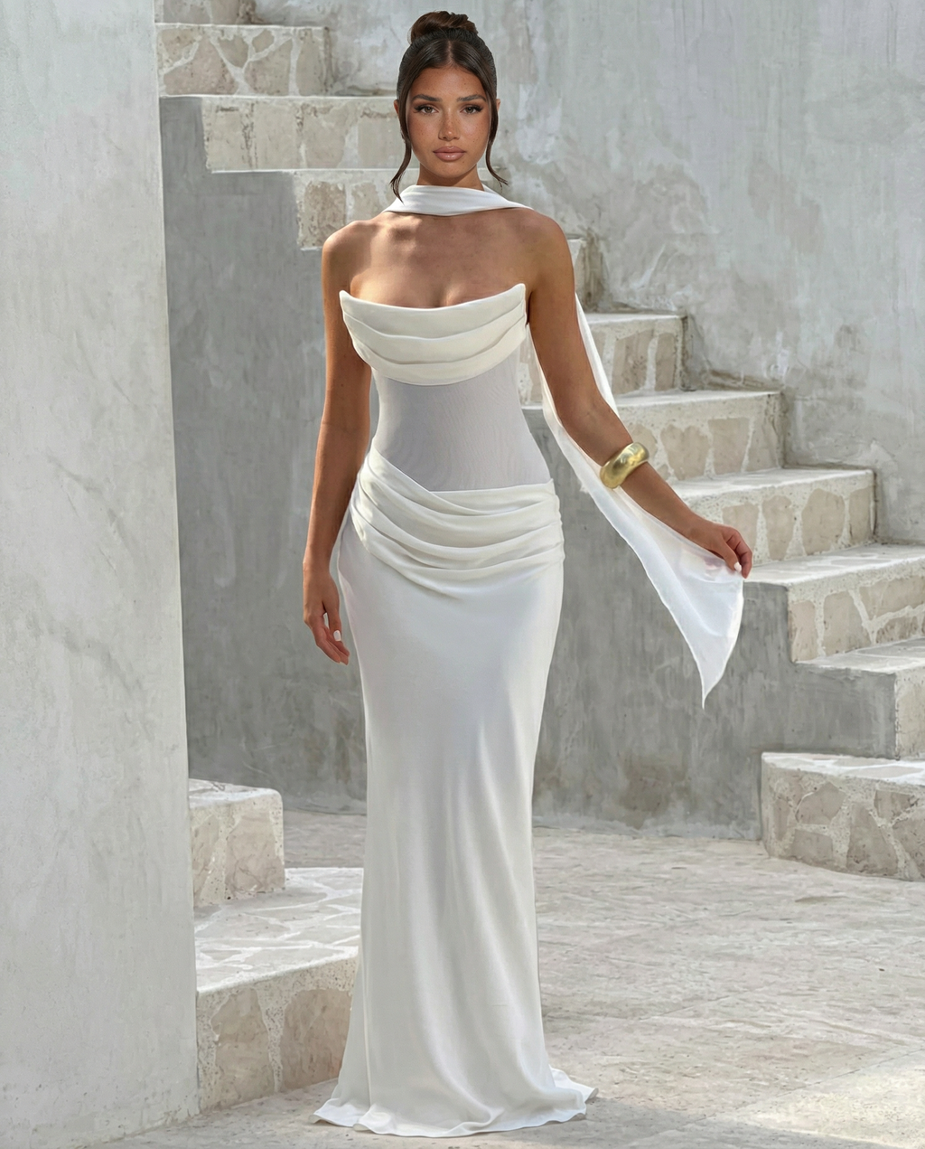 Serena | Mesh Maxi Dress