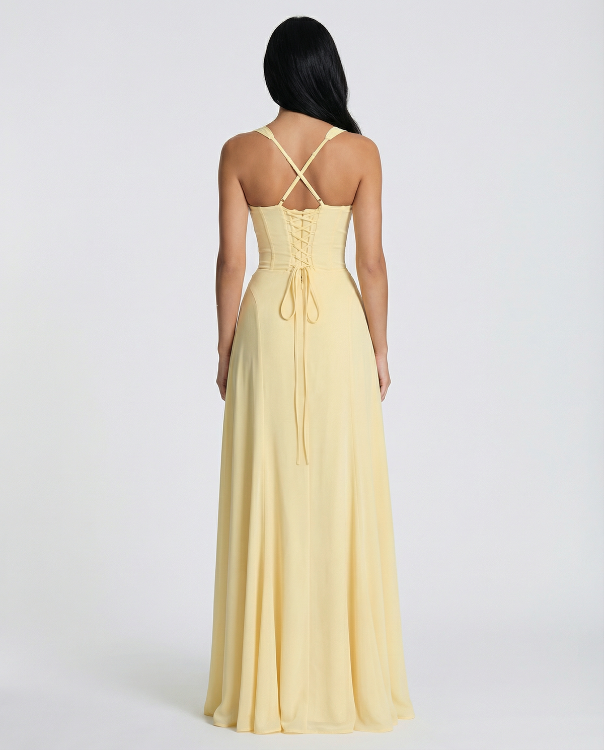 Loredana | Elegant Yellow Maxi Dress
