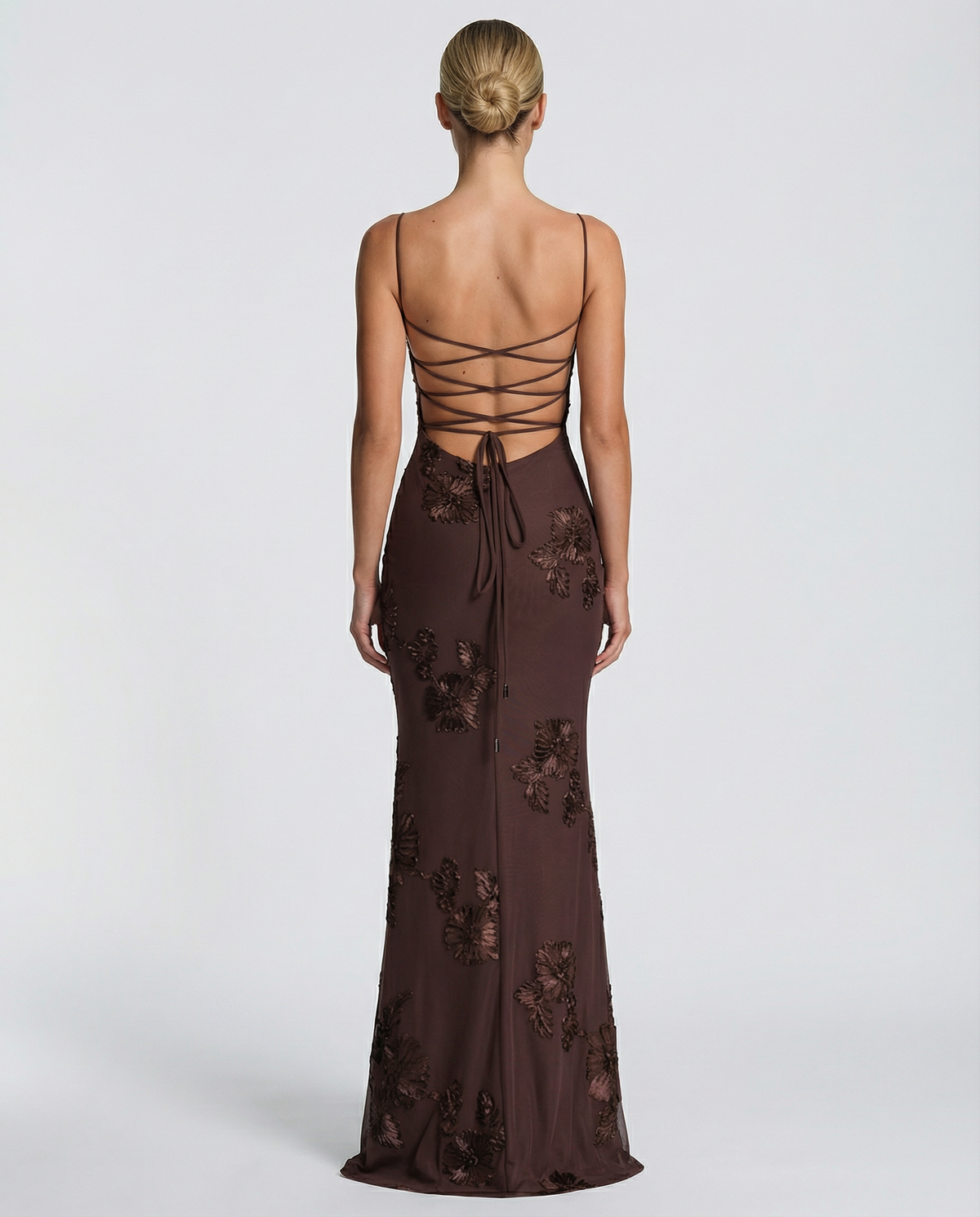 Aurélie | Embroidered Evening Maxi Dress